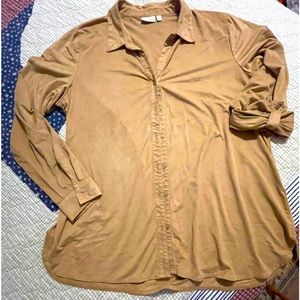 Camel colored dress shirt
